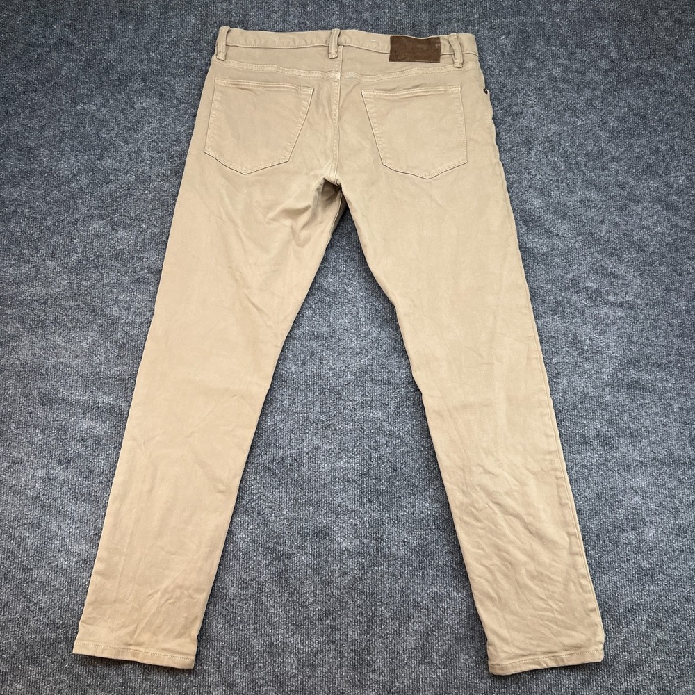 Todd Snyder Pants Men 31x30 Beige Chino Flat Front Straight Leg Zip Fly Stretch - Picture 12 of 16